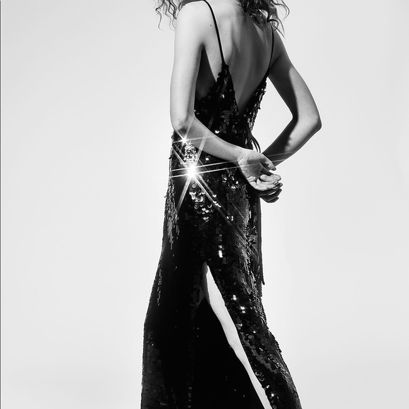 Free People Red Paillette Party Midi Dress - Picture 3 of 8